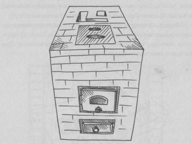 Простая уличная печь