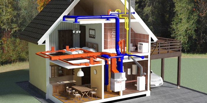 Воздушные системы отопления для частного дома своими руками: устройство, монтаж, установка